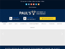 Tablet Screenshot of paulsautorepair.com